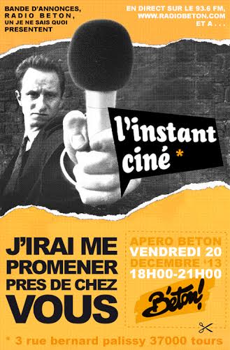 « J’iRAI ME PROMENER PRES DE CHEZ VOUS » – Apéro béton de Noël !!!