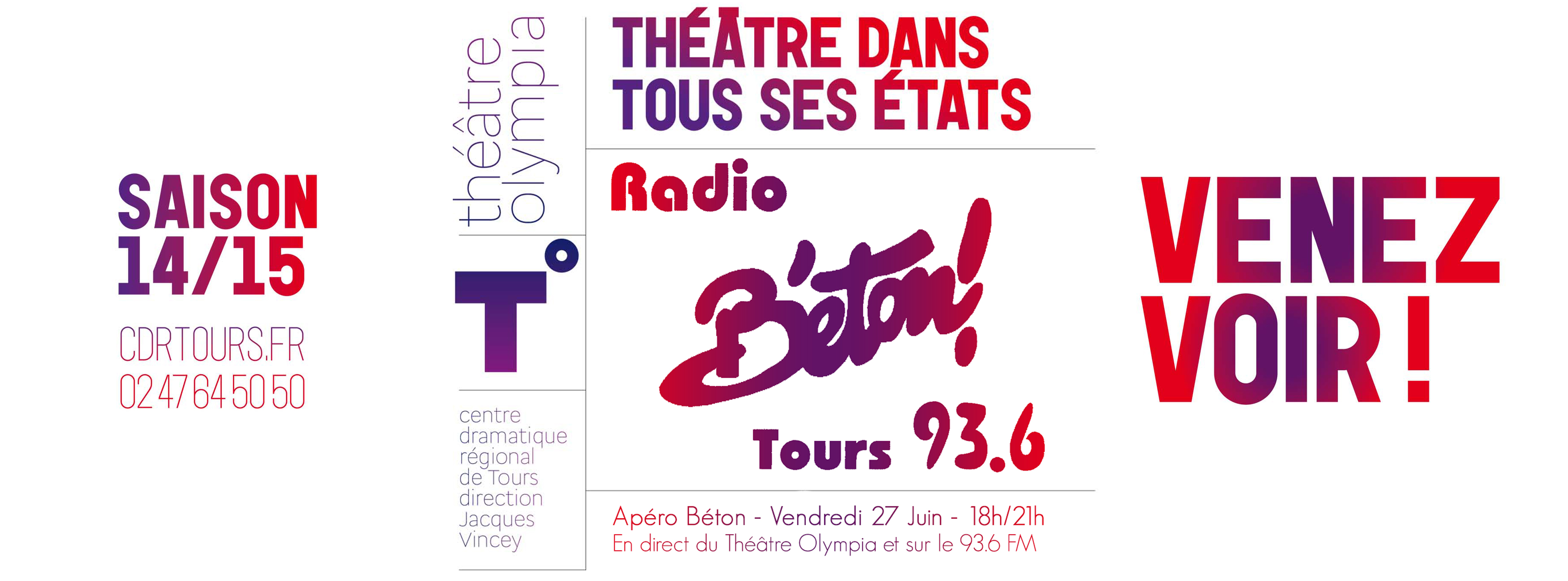 Apéro Béton spécial « Théâtre dans tous ses états »