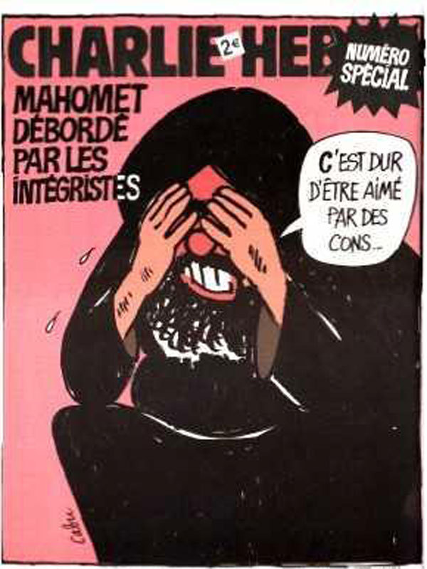 Soutien total à Charlie Hebdo, monde de tarés…